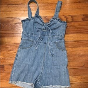 DENIM ROMPER